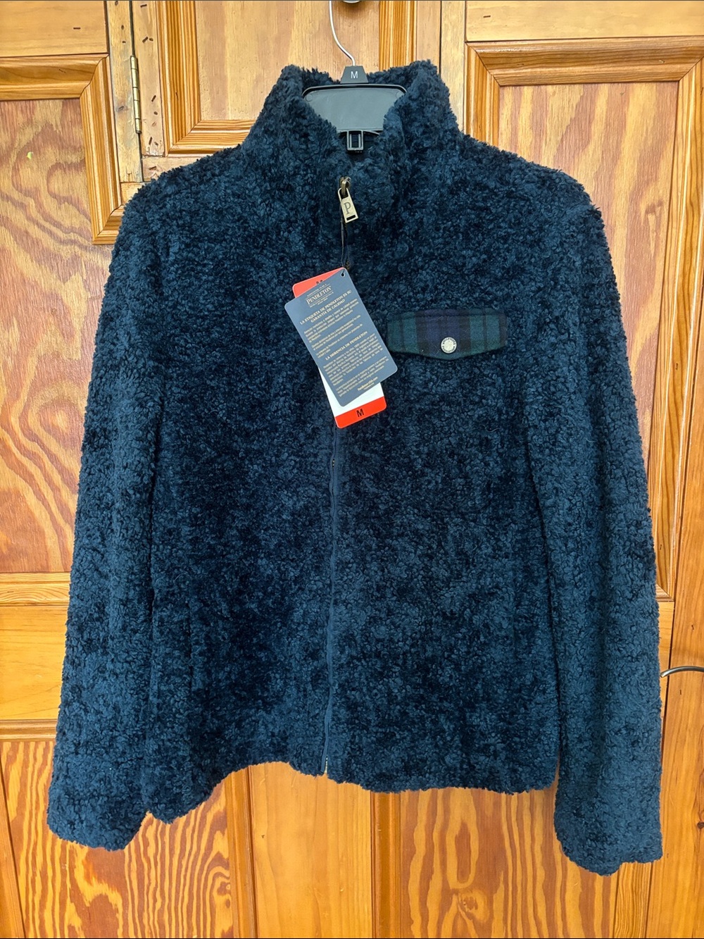Pendleton Navy Blue Sherpa Zip Jacket